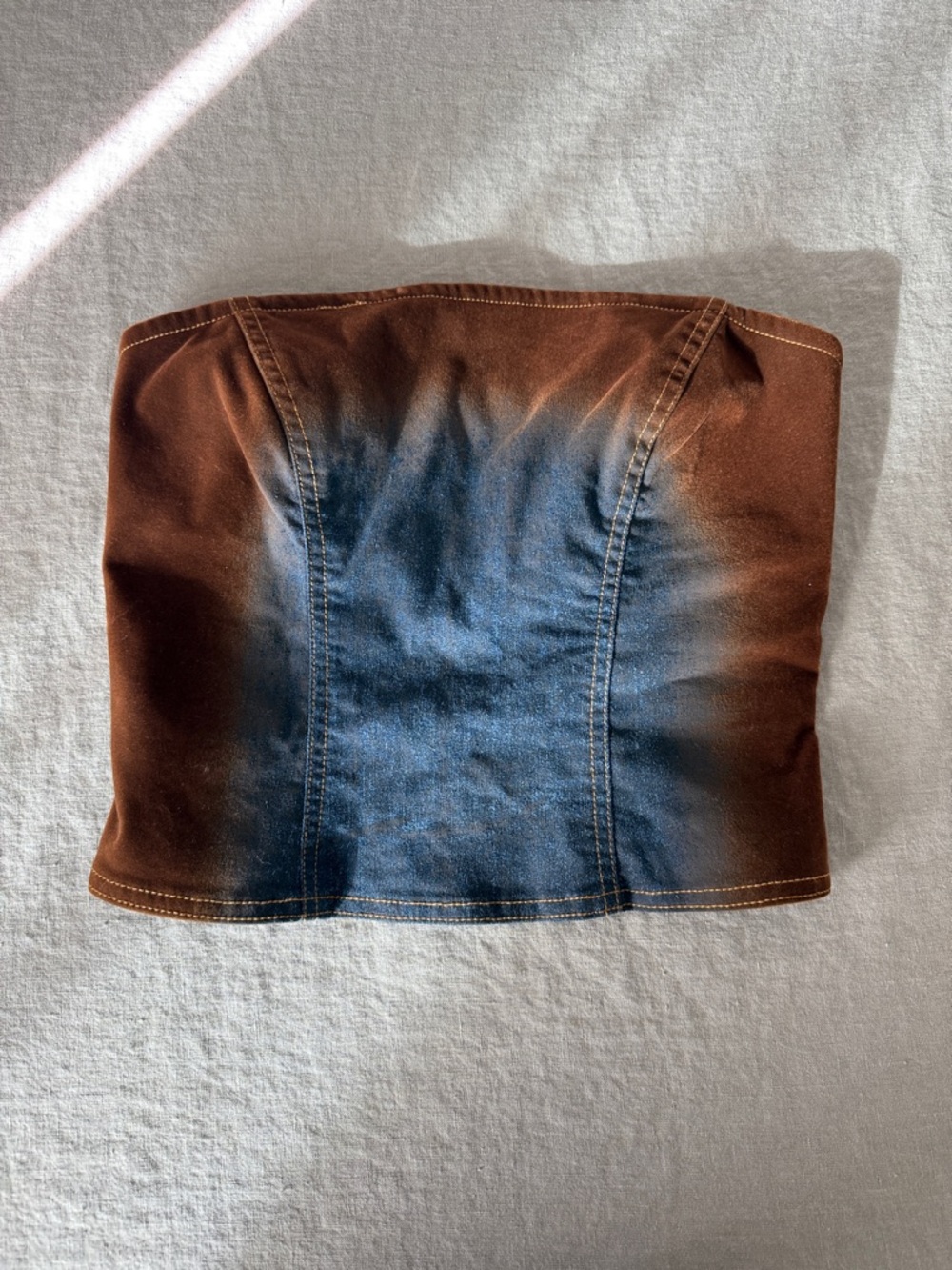 IAMGIA Denim Bustier Top